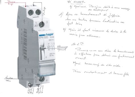 Minuterie lexman 230 v 16 a leroy merlin. Branchement Télérupteur Hager EPN 520 - Electricité ...