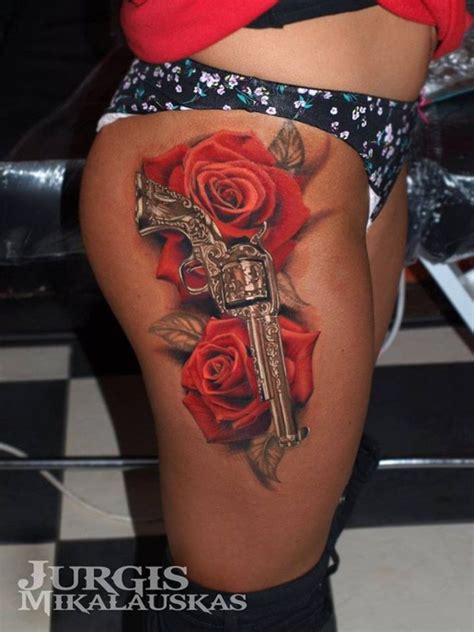 Share the best gifs now >>>. 137 Fantastic Gun Tattoos That Hit Their Mark | Tattoos ...