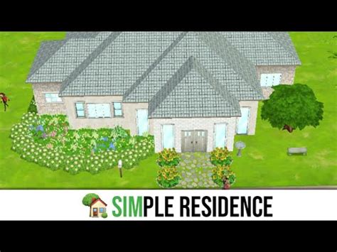 Easily realize furnished plan and render of home design create your floor plan find interior design and decorating ideas to furnish your house online in 3d. Simple Residence (Original Build) | Sims Mobile - YouTube