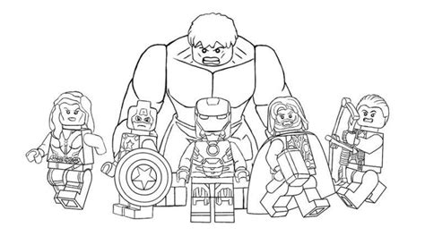 Al onze printables zijn gratis. Kleurplaat Avengers Lego