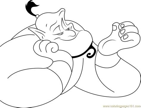 Walt disney characters images on fanpop. Disney Genie Coloring Page - 256+ SVG PNG EPS DXF in Zip File