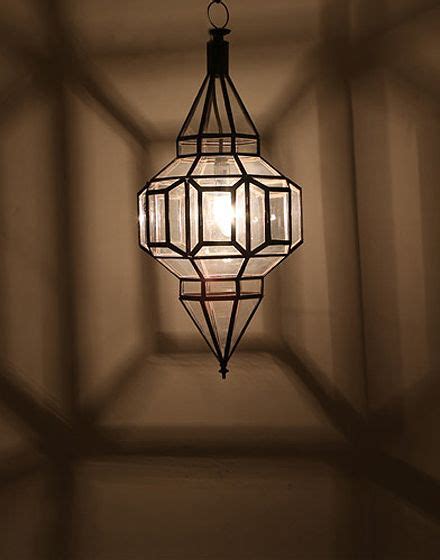 Moroccan ceiling lights made from brass automatically emit a warm and pleasant glow in any room. Moroccan Clear Glass Ceiling Lamp in 2020 | Clear glass ...