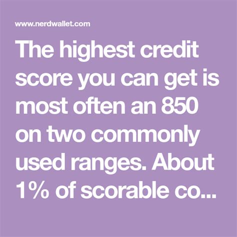 The highest credit score you can achieve (under perfect circumstances) is 850 using the fico model. What is the Highest Credit Score? Can You Get a 'Perfect ...