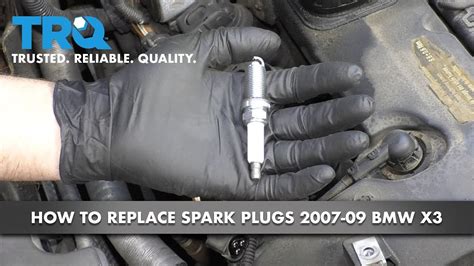 Use the 5/8 spark plug socket and remove the first plug. How to Replace Spark Plugs 2007-09 BMW X3 - YouTube