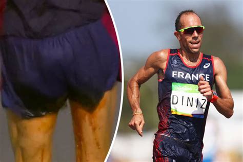 Yohann diniz's plight was caught on camera with brown stains running down the back of his legs after soiling his pants midway through the contest. Yohann Diniz: Olympic poo flop withdrew in Beijing and was ...