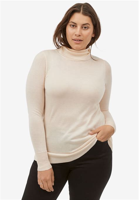 Turtleneck Sweater by ellos®| Plus Size Turtlenecks | Woman Within