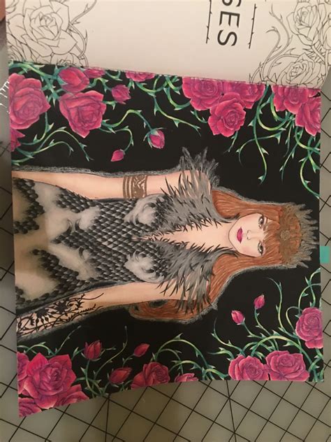 Perfect gift with high quality thick paper for acotar lovers great for kids and adults. A court of thorns and roses coloring book. Feyre | Sarah j ...