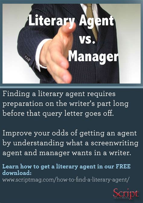 The next best way is to go through the most current edition insiders guide to book editors, publishers, and literary agents or a similar guide and look for agents who express an interest in the kind of work you do. Learn how to find a literary agent and the difference ...