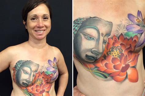 This is a service for breast cancer survivors who have completed the surgical reconstructive process. Breast cancer survivor gets giant Buddha tattoo over ...