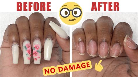 The key to removing dip powder nails is to use pure, 100 percent acetone. How To Remove My Own Fake Nails at Home - YouTube | Fake ...