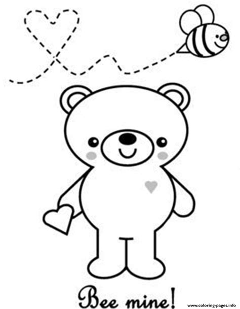 100 black and white pictures. Valentine Bee Minef54d Coloring Pages Printable