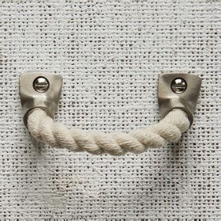 Shop for cabinet pulls in cabinet hardware. Rope + Metal Handle, Cotton - Beach Style - Cabinet And ...