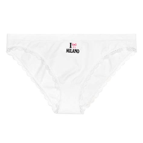 "I bow Milano" Panties White