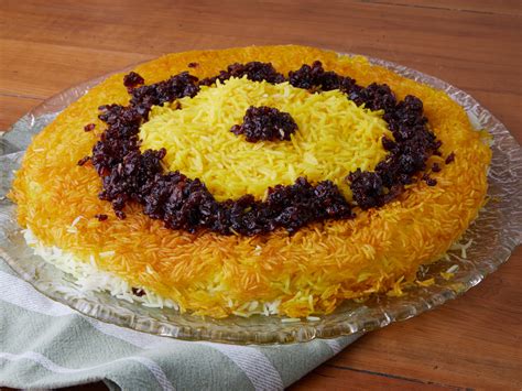 Basmati rice with saffron side dish. Saffron Basmati Rice (tahdig)