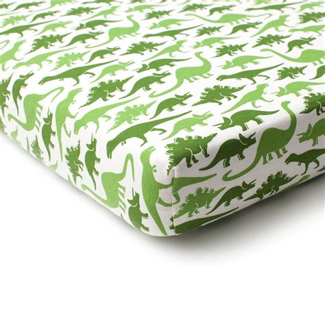 Check out our crib bedding sheets selection for the very best in unique or custom, handmade pieces from our fitted sheets shops. Fitted Crib Sheet - Dinosaurs Green | Crib sheets ...