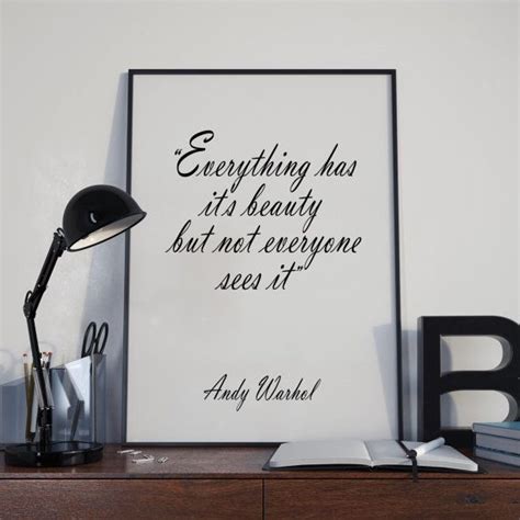 Discover andy warhol famous and rare quotes. Andy Warhol Quote, Beauty, Instant Download, Inspirational Poster, Printable Motivational Wall ...