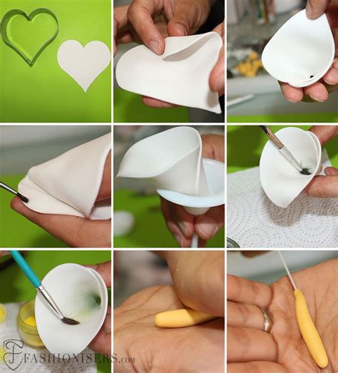 If it's dry kneed it well with your hands till it'ssoft. Gumpaste Calla Lily Flower Tutorial | Fashionisers ...