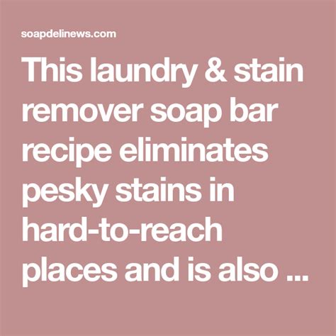 I have ordered the dr. Natural Laundry and Stain Remover Soap Bar Recipe (With ...