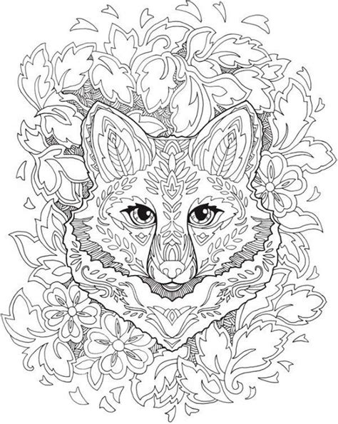 The fox is an intelligent, curious animal with brilliant hunting skills and a beautiful coat. Related image (With images) | Fox coloring page, Coloring ...