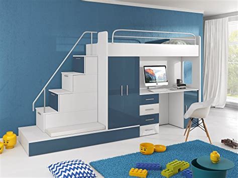 Mit einem hochbett punktest du garantiert bei deinen kindern. Hochbett für Kinder | Kinderhochbett mit Treppe ...