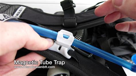 Elevate the reservoir so drink tube exit port is at the base and big bite™ valve is below. Magnetic Tube Trap by Camelback - YouTube