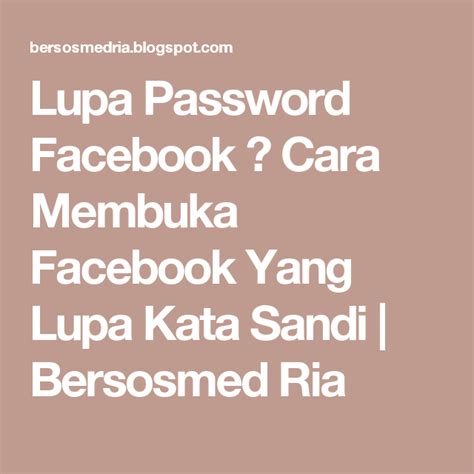 Anda dapat memformat drive tersebut dengan cara: Lupa Password Facebook ? Cara Membuka Facebook Yang Lupa ...