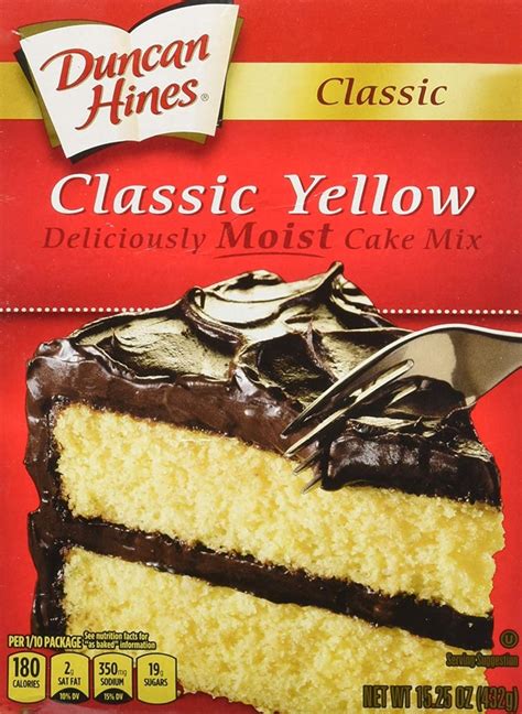 We all know and love american red velvet cake for its tasty vanilla flavor and rich crimson color. Duncan Hines Classic Yellow Cake | Duncan Hines Cake Mix Recall November 2018 | POPSUGAR Family ...