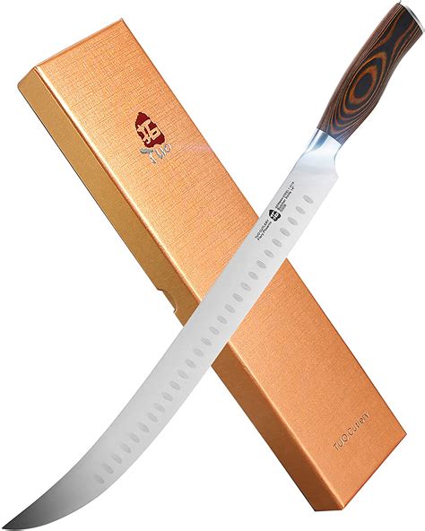 It will help you butcher or segment large cuts of meat. Amazon.com: TUO 14-Inch Scimitar Knife - X50CrMoV15 Forged ...