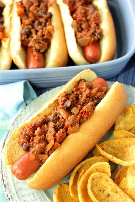 Hot dogs aren't generally considered to be healthy foods because they are heavily processed and often high in fat and sodium. Sloppy Jose Hot Dogs with Black Beans & Chiles | Hot dogs ...