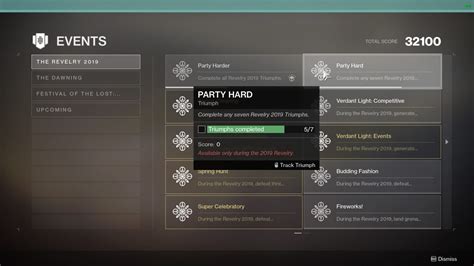 We did not find results for: How to Complete the Party Hard Triumph in Destiny 2 - Guide Stash