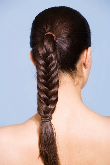 It's a cut that looks best when parted straight down the middle or pulled back into a ponytail or bun. Cool easy hairstyles for long hair