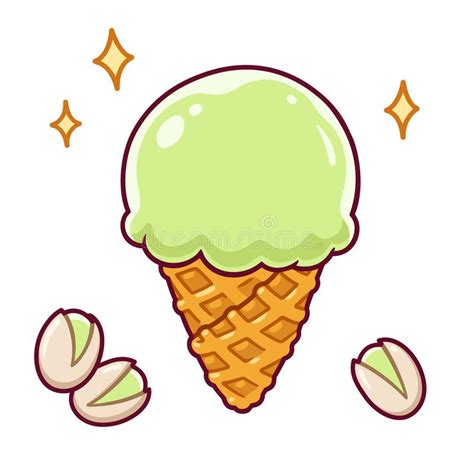 Maybe you would like to learn more about one of these? Cartoon Pistachio Ice Cream Stock Vector - Illustration of ...