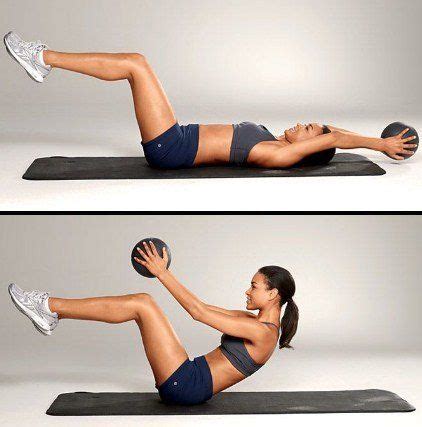 And since you have to hold the ball, your shoulders, arms, hands and back getting stronger as well. 6 Best Medicine Ball Exercises to Get Toned Abs