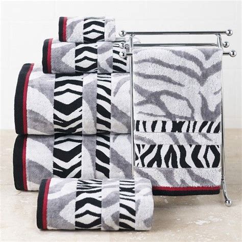 The top of this design features a black and white traditional zebra. Zebra Multi Towel Collection $0.00 (With images) | Towel ...