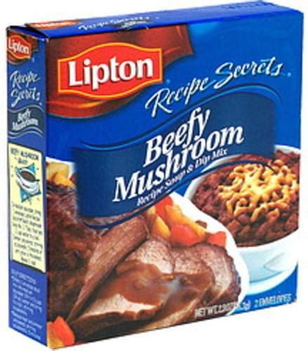Many different main dishes and sauces can be quickly and easily enhanced, marinated or seasoned with cream of mushroom meatloaf, simple ingredients, cream of mushroom soup, lipton onion soup mix, oatmeal and lean ground hamburger. Lipton Soup & Dip Mix, Beefy Mushroom Recipe Soup & Dip ...