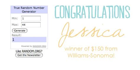 Unused and expired balances will be forfeited. Sponsored Giveaway: $150 Williams Sonoma Gift Card! - The ...