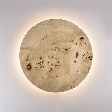 The perfect geometric lighting addition for an abstract, yet modern touch to your home! Wood Wall Lamp - Modern Light Fixture Nordic Decor Minimalist LED Light Geometric Circle Sconce ...