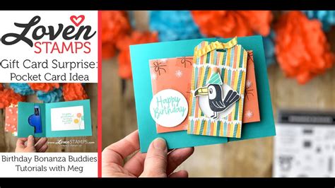 Maybe you would like to learn more about one of these? Make Your Own Birthday Greeting: Pocket Gift Card Holder - YouTube