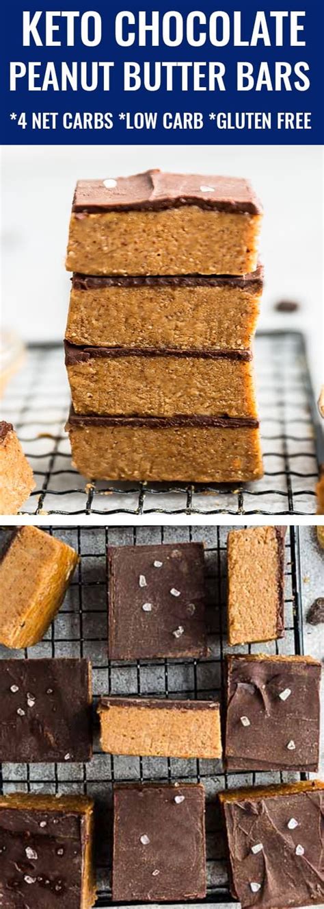 Melt your chocolate chips of choice. Keto Peanut Butter Chocolate Bars are an easy no bake ...