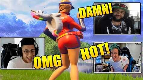 | thiccest drip, & emotes wins! Streamers React To NEW THICC Fortnite Skin - Fortnite BEST ...