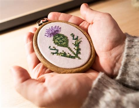 Creating cross stitch patterns from your own pictures is very easy with pic2pat. Scottish Thistle Cross Stitch Pattern