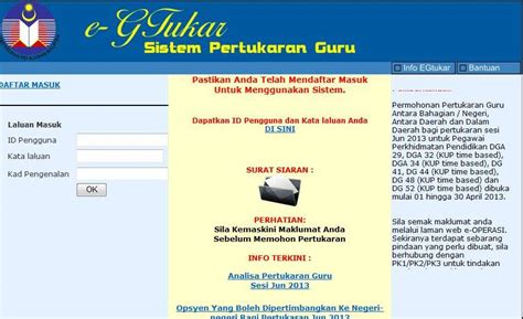 Buat permohonan etukar pertukaran bagi staf bukan guru sesi 4 tahun 2019. Ryo ...: Pertukaran Guru (EgTukar) dan Bukan Guru (eTukar) KPM