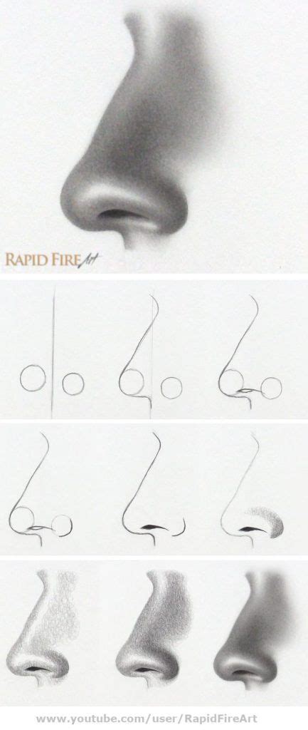 This is only one of the many rules in drawing the female anatomy. How to Draw a Nose | Side View | Step-by-Step | Nose ...