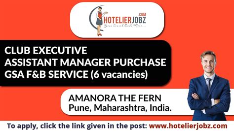 This executive assistant job description template is optimized for posting in online job boards or careers pages and easy to customize for your company. Amanora The Fern, Pune, Maharashtra, India is hiring for ...