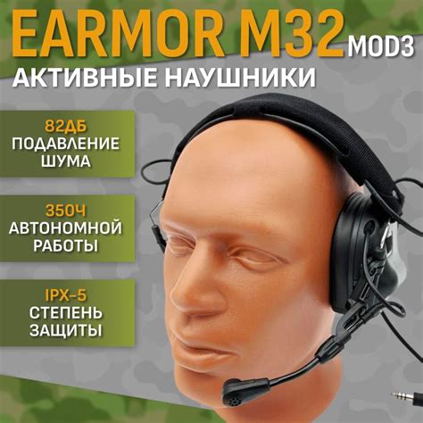 Стрелковые тактические наушники для стрельбы Earmor M32 MOD3 IPSC ...