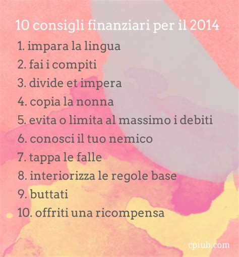 Le nostre vite sono piene di gente con la quale ci rapportiamo, interloquiamo, abbiamo rapporti legati allo non bastano le parole per ringraziarti per tutto quello che fai per me. 10 cose di soldi per il 2014 • c+b