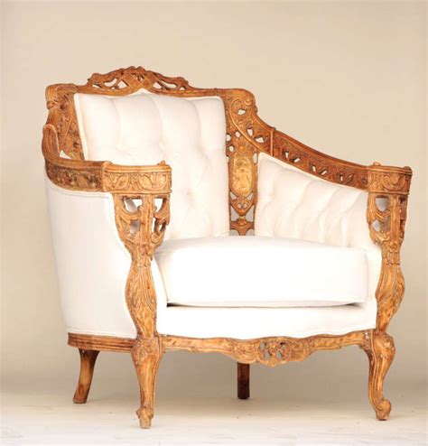 An ode to furnishing your home. Unique Pair of Antique Barrel Chairs at 1stdibs