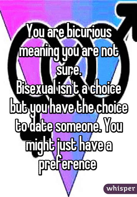 Odds mean nothing without the question in front of us! You are bicurious meaning you are not sure. Bisexual isn't ...