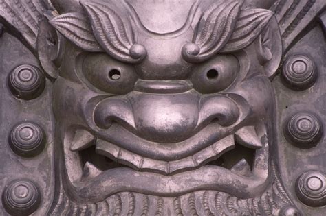 In architecture, a grotesque or chimera is a fantastic or mythical figure used for decorative purposes. Onigawara - Wikiwand