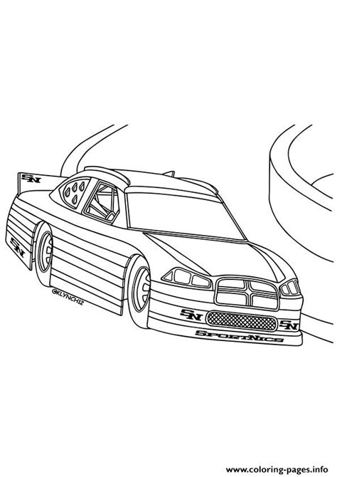 Coloring pages disney cars beautiful drag car of gorgeous. Nascar Race Car Coloring Pages Printable